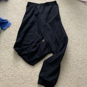 black sweatpants